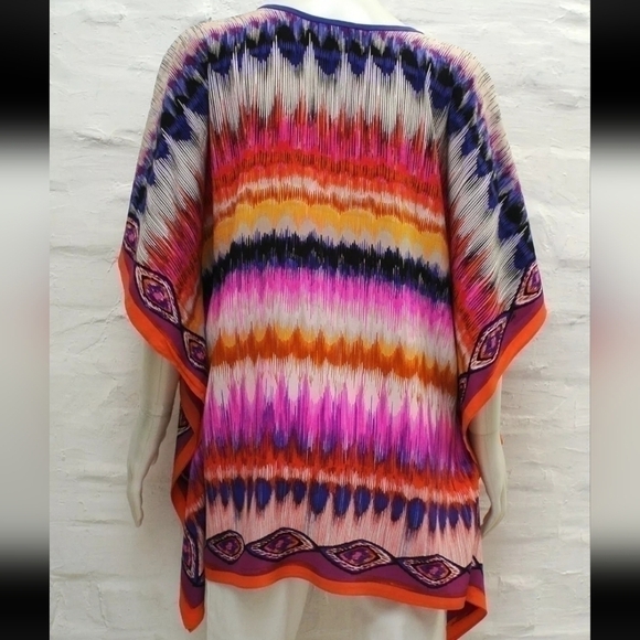 Trina Turk Theodore Dress 100%Silk Size XS Small Elegant Glam Coastal Bohemian - Picture 5 of 12